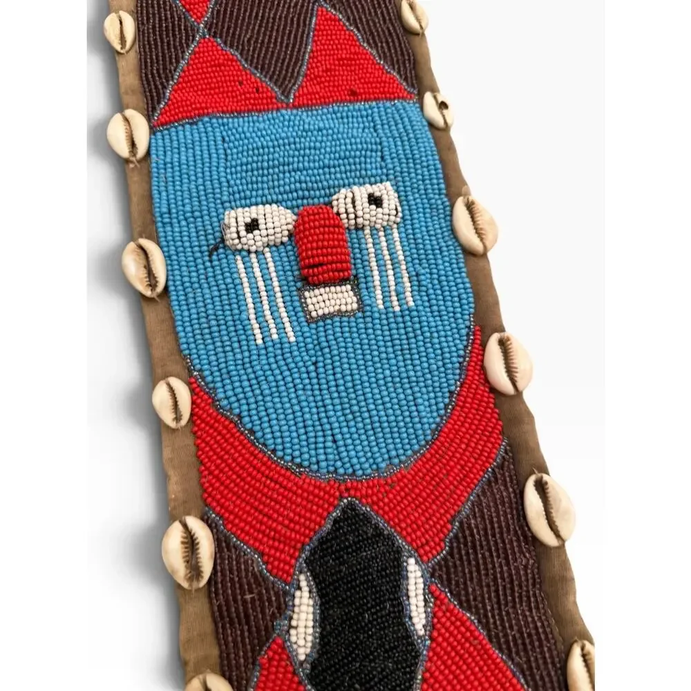 Yoruba Nigeria Beaded Cowrie Shell Sash 55